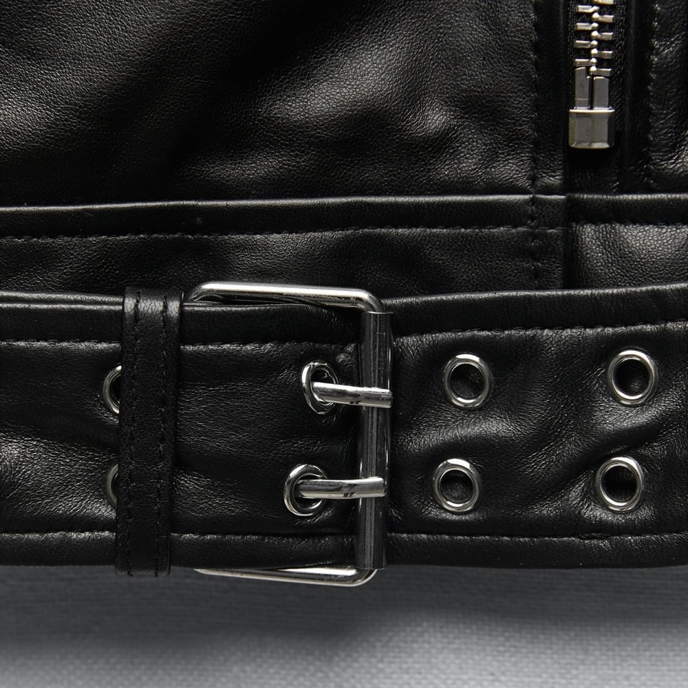 Zara | REAL Leather Jacket | NEW WITHOUT TAG - Picture 11 of 12
